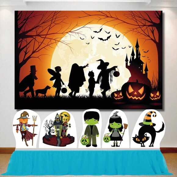Kit Festa Halloween Display e Painel de Festa 1,50x1,00m