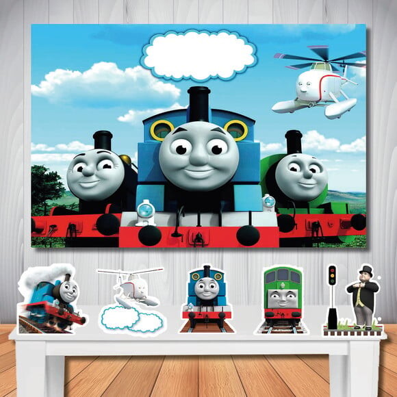 Kit Festa Thomas Painel de Festa 1,5x1,0m e Display de Mesa