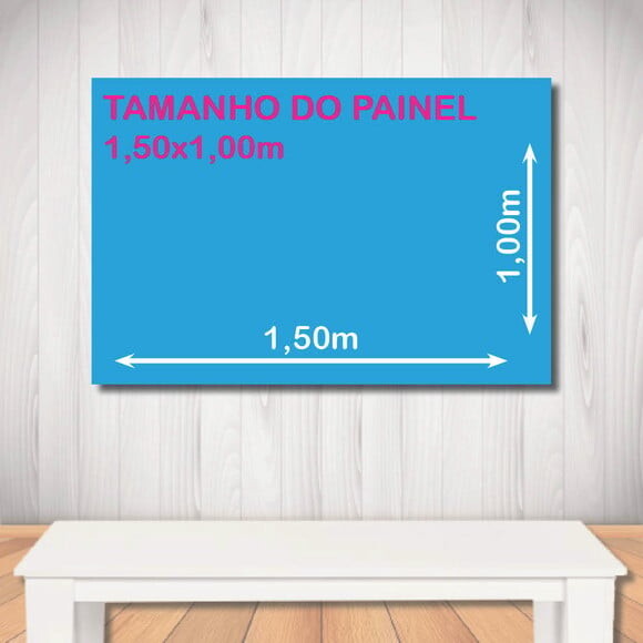 Kit Painel de Festa Mega 1,5x1,0m Blue Lock e Display Mesa