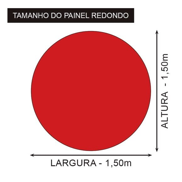 Painel de Festa Redondo e Kit Display de Mesa Lol 1,5x1,5m