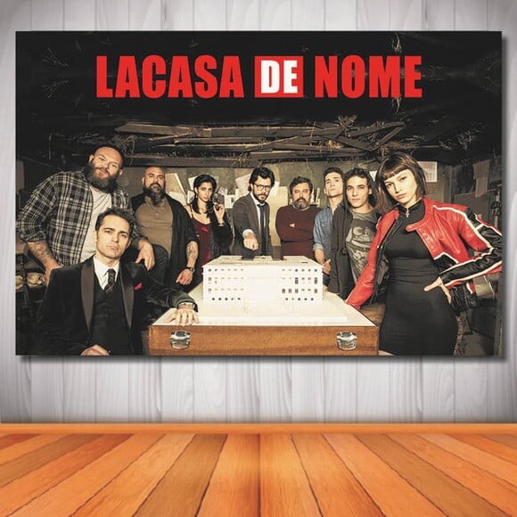 Painel La Casa de Papel - 1,50x1,00m