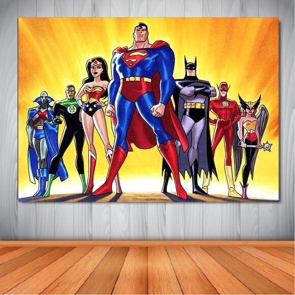 Painel Liga da Justiça - 1,50x1,00m