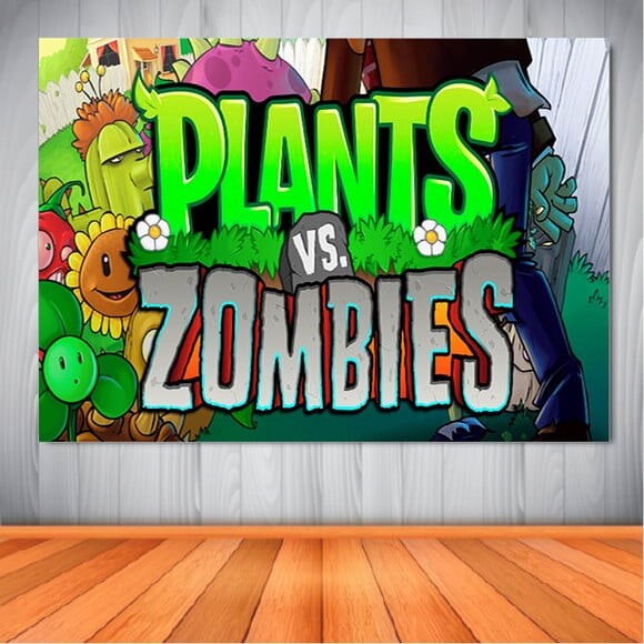 Painel Planta x Zombies - 1,50x1,00m