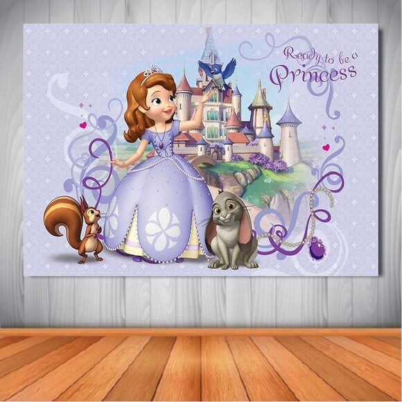 Painel Princesa Sofia - 1,50x1,00m