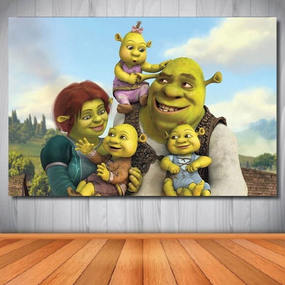 Painel Shrek - 1,50x1,00m