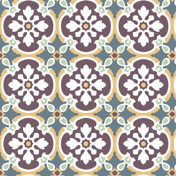 Papel de Parede Azulejo Antigo