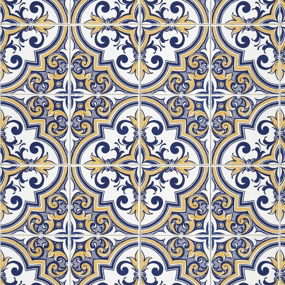 Papel de Parede Azulejo Antigo