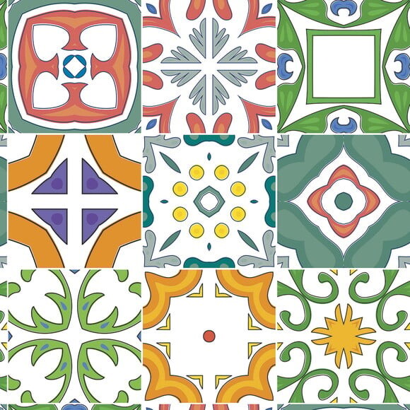 Papel de Parede Azulejo Mix Cozinha