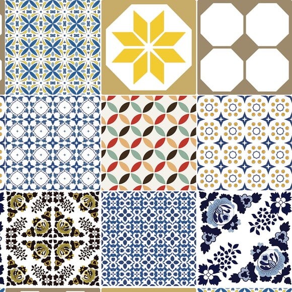 Papel de Parede Azulejo Português Diversos