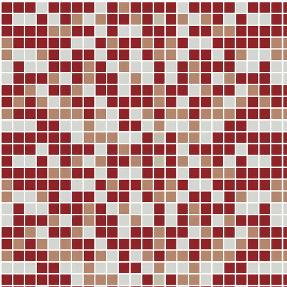 Papel de Parede Pastilha Mix Vermelha