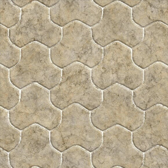 Papel de Parede Pedra Amarela Geométrica - 3d