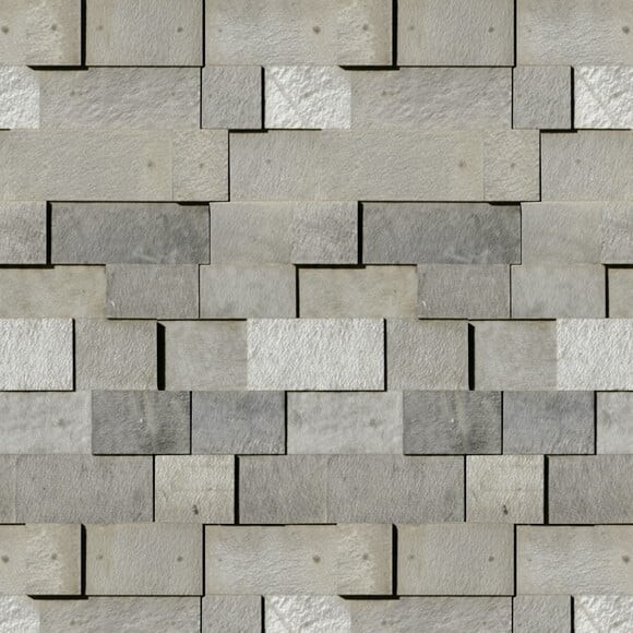 Papel de Parede Pedra Marmore Cinza - 3d