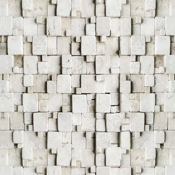 Papel de Parede Pedra Marmore Cinza - 3d