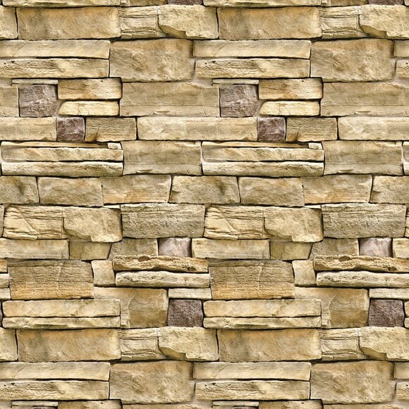 Papela de Parede Pedra Rústica Canjiquinha Diversos - 3d