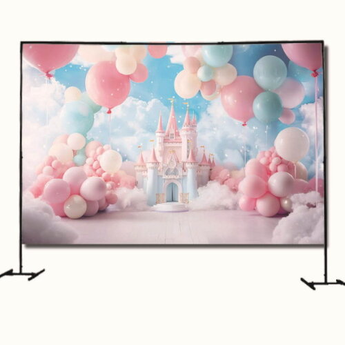Cenário Fotográfico Painel Fotos Decoração Castelo Encantado