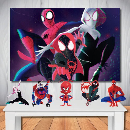 Kit Aniversário Festa Top Painel + Display Aranhaverso