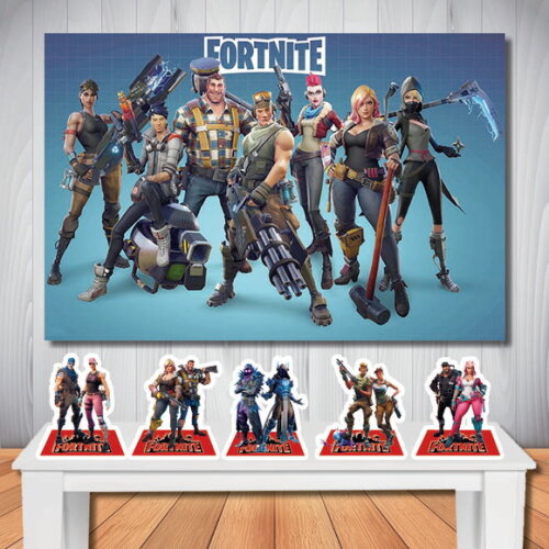 Kit Aniversário Festa Top Painel + Display Fortnite
