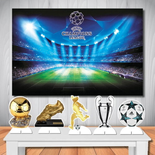Kit Aniversário Festa Top Painel + Display Futebol