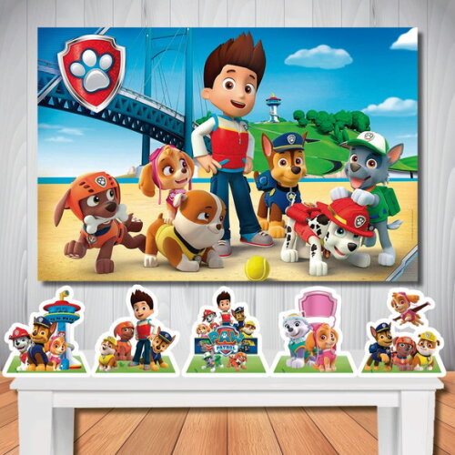 Kit Aniversário Festa Top Painel + Display Patrulha Canina