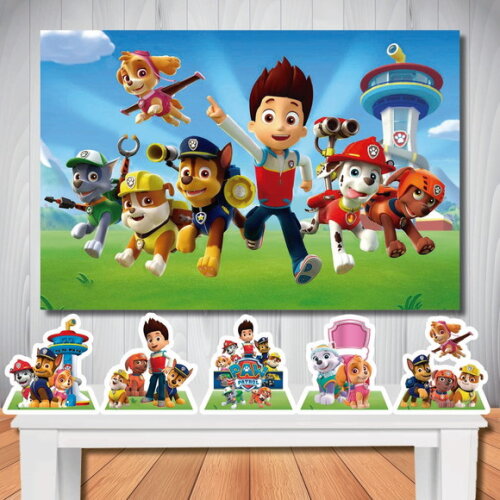 Kit Aniversário Festa Top Painel + Display Patrulha Canina