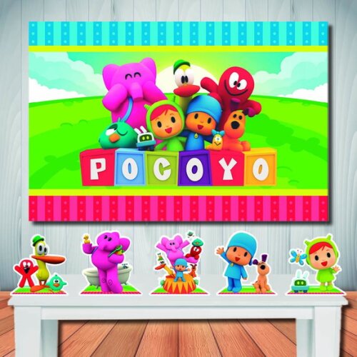 Kit Aniversário Festa Top Painel + Display Pocoyo