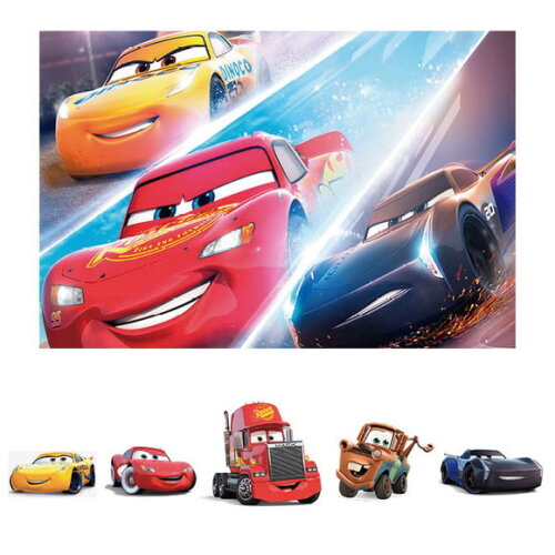 Kit Cenário Festa Carros - Painel em Lona e 5 Displays