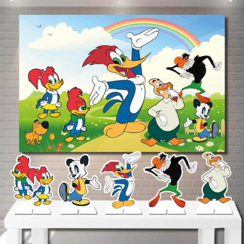 Kit Festa Aniversário Mega Painel + Display Turma Pica Pau