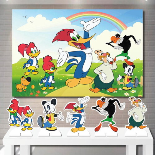Kit Festa Aniversário Top Painel + Display Turma do Pica Pau