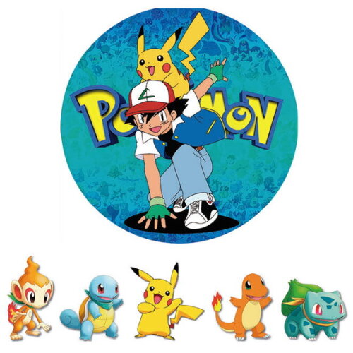 Kit Festa Painel Circular e Display Pokémon - 1,50x1,50m