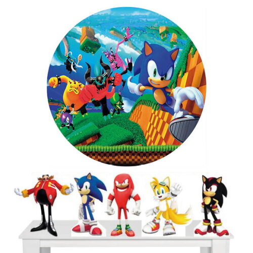 Kit Festa Painel Redondo e Display Sonic - 1,50x1,50m