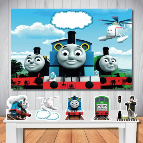 Kit Festa Thomas Painel de Festa 1,5x1,0m e Display de Mesa