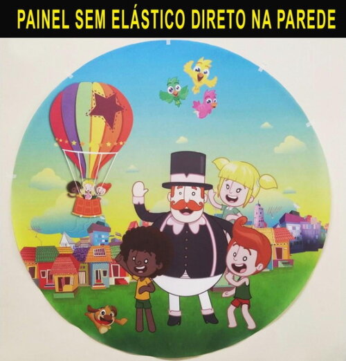 Kit Painel Redondo de Aniversário e Display Moana 2