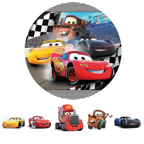 Kit Painel Redondo e Display Carros 3 - 1,50x1,50m