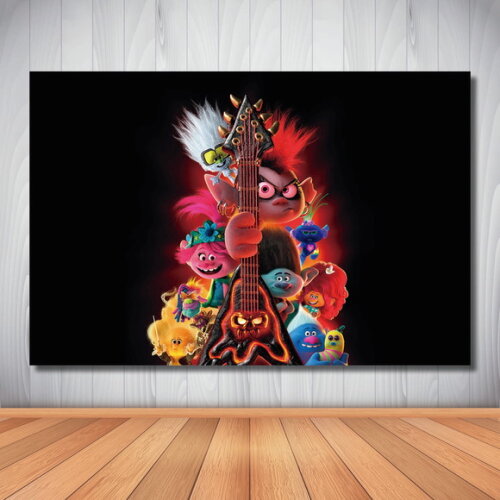 Painel Cenário Infantil Trolls 2 - 1,50x1,00m