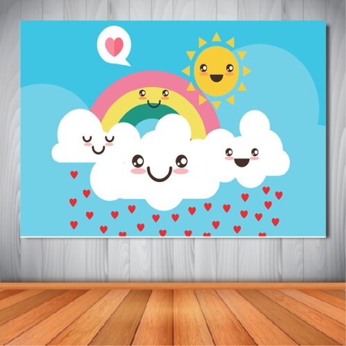 Painel Chuva de Amor - 1,50x1,00m