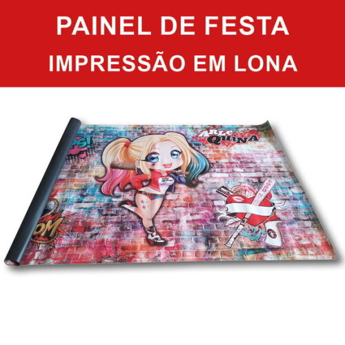 Painel de Aniversário e Display Pequena Sereia - 1,20x0,80m