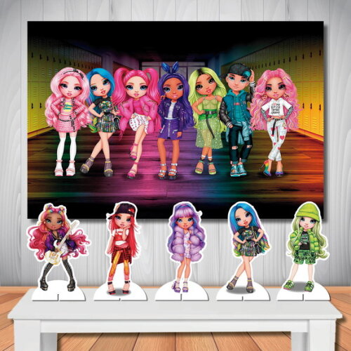 Painel de Festa e Display de Mesa mdf Rainbow