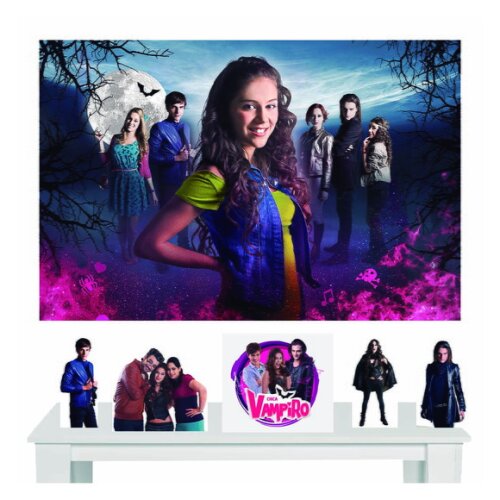Painel de Festa e Totem Chica Vampiro - 1,50x1,00m
