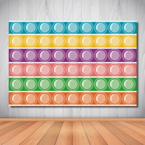 Painel de Festa Popit Fidget Toys - 1,50x1,00m