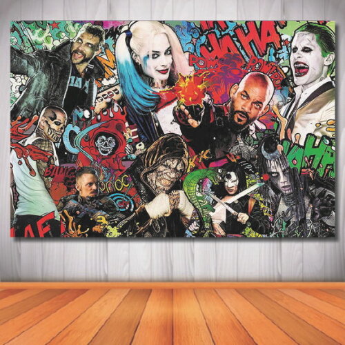 Painel Esquadrão Suicida - 1,50x1,00m
