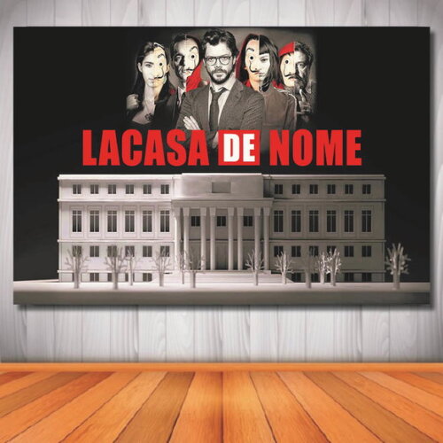 Painel La Casa de Papel - 1,50x1,00m