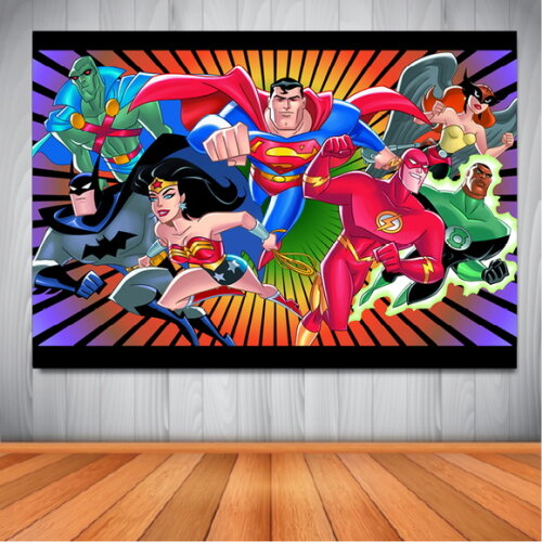 Painel Liga da Justiça - 1,50x1,00m