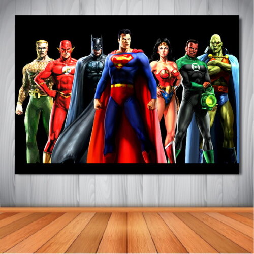 Painel Liga da Justiça - 1,50x1,00m