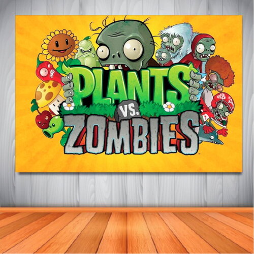 Painel Planta x Zombies - 1,50x1,00m