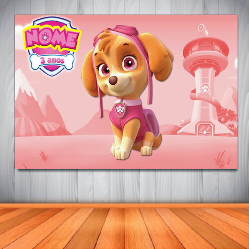 Painel Skye Patrulha Canina - 1,50x1,00m