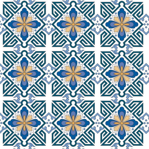 Papel de Parede Azulejo Antigo