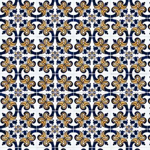 Papel de Parede Azulejo Antigo