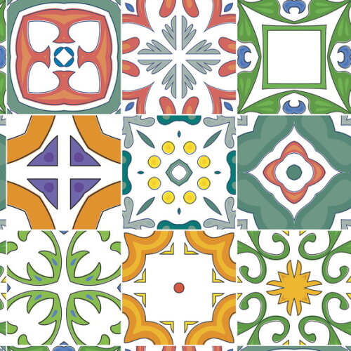 Papel de Parede Azulejo Mix Cozinha