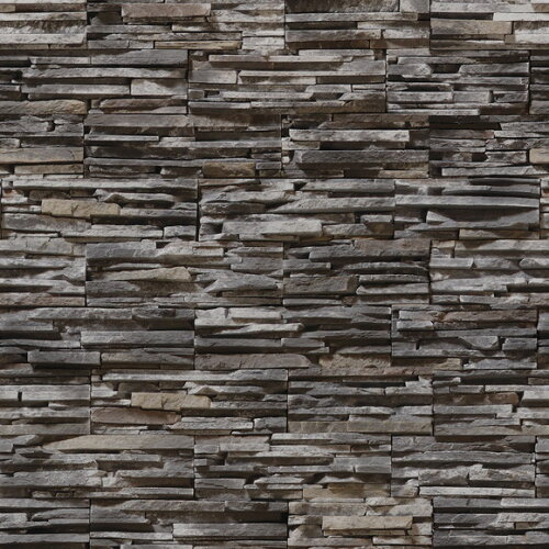 Papel de Parede Canjiquinha Marfim Cinza Mesclado - 3d