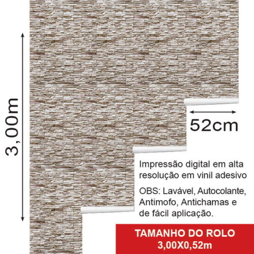 Papel de Parede Canjiquinha Marfim Marrom Claro - 3d